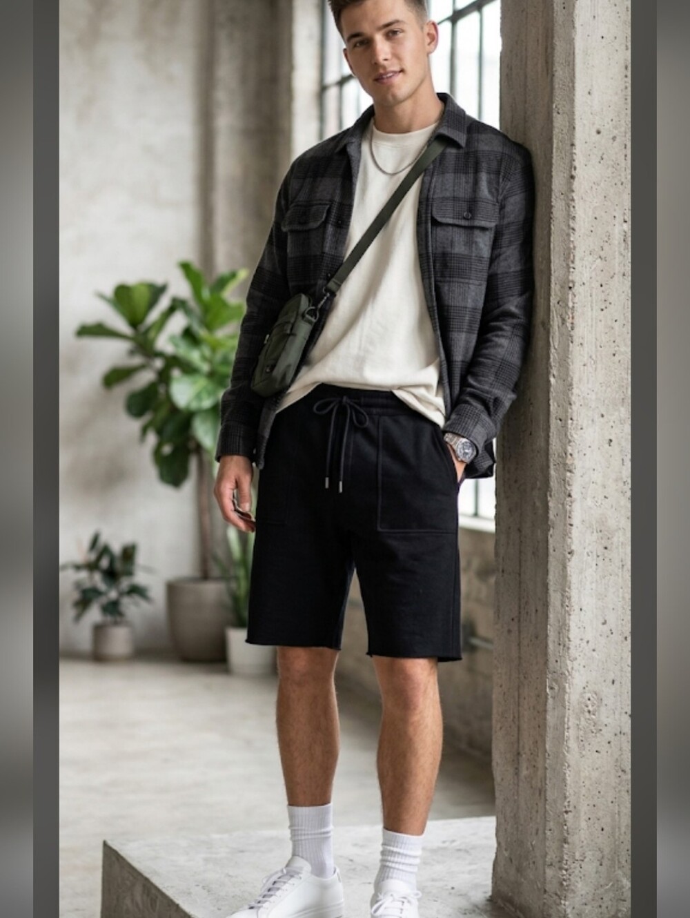 The Rail Black Terry Cloth‎